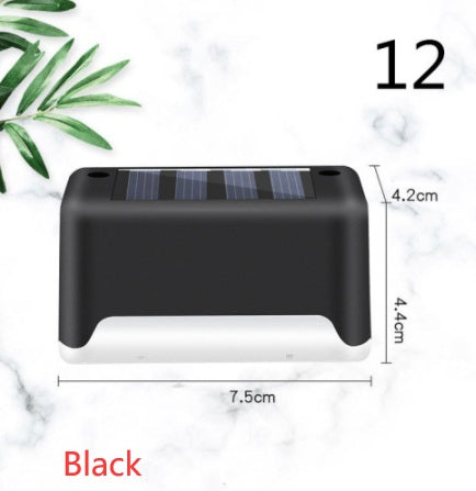 New Upgrade Waterproof LED Solar Fence Lamp Solar Deck Lights Solar Step Light Outdoor For Patio Stairs Garden Pathway Step Y