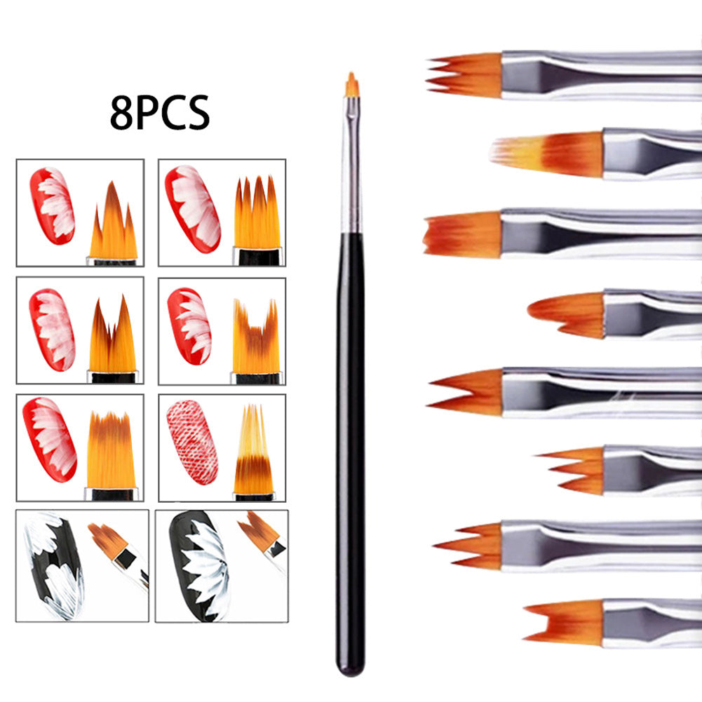 8 nail brushes set - HD Wireless Product #1