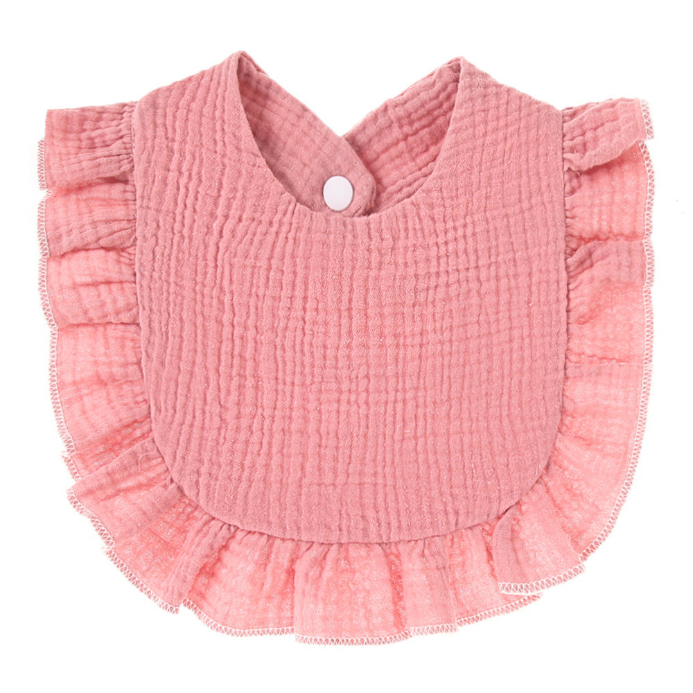 Ruffled Cotton Gauze Lace Bib Saliva Pocket 267c6746 b025 4221 86e9 7de80320d815 8dc2678c 7a7b 41cd 822d da92896d76c9