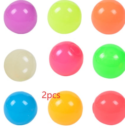Luminous Sticky Ball Toys Sticky Wall Home Party Games Glow In The Dark Novelty Toys Decompression Squeeze Toy 267d2501 ef7f