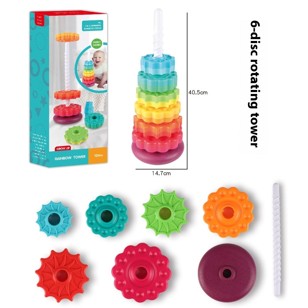 Rainbow Rotating Tower Toy Baby Early Education Intellectual Development Intelligence Ferrule 2749eff0 5764 4a3b 9f9c 181dc11