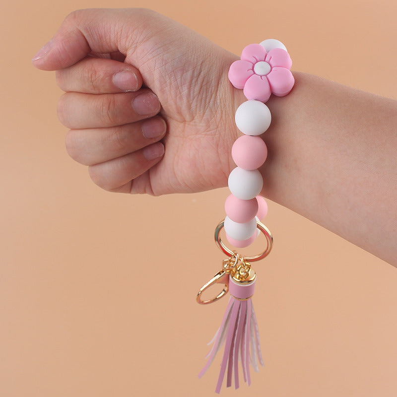 Cartoon Silicone Flower Bracelet Keychain 275e539a c538 4337 a26f 28b751a821f7