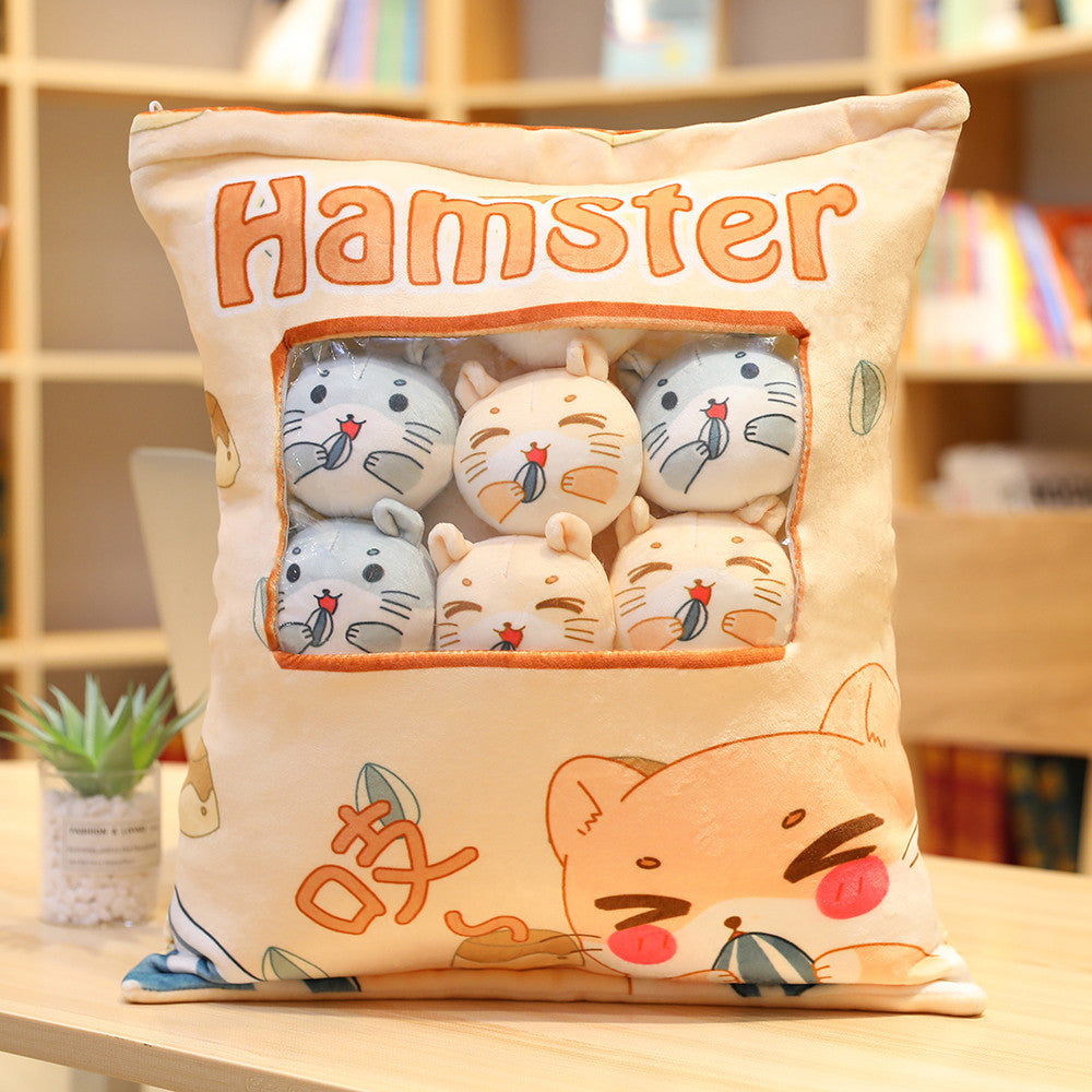 A Big Bag Of Snack Doll Cute Doll Sleeping Pillow For Girl Ankle Biter Pillow - HD Wireless Product #17