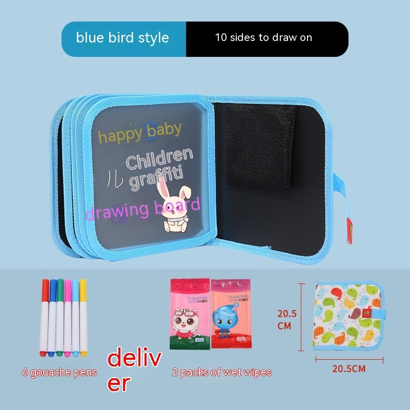 10-sided Children's Early Education Picture Book Double-sided Graffiti Drawing Board - HD Wireless Product #15