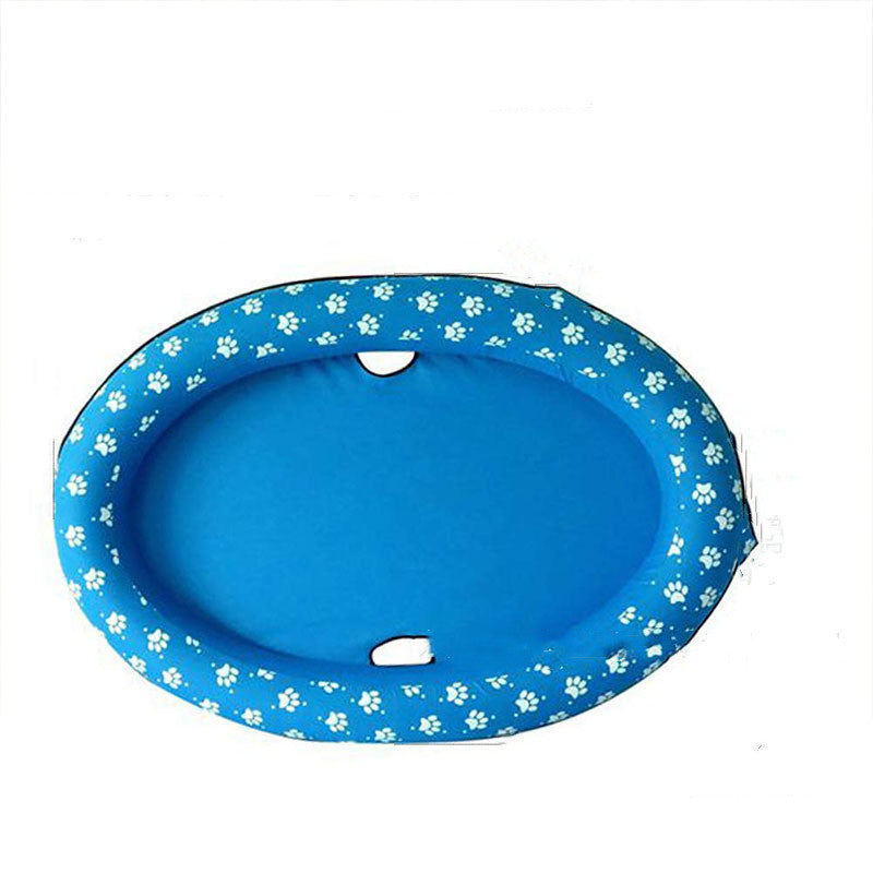 Dog Swimming Pool Inflatable Hammock Pets Pool Floating Bed Spring Summer Swimming Ring 2811531014546