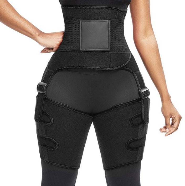 Sports Waist Belt Adjustable One-piece Girdle Leg Straps 2814851423014