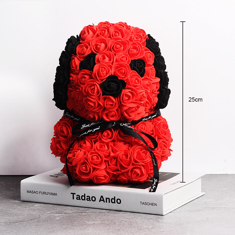 Creative Style Rose Dog Doll Christmas Gift Decoration 28183e89 5ff3 4305 a7a3 b80dca6e35cb