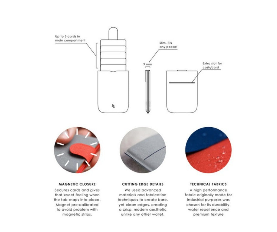 Cascading pull card package colorful gradient ultra-thin wallet simple smart multi-card portable business card package 282052