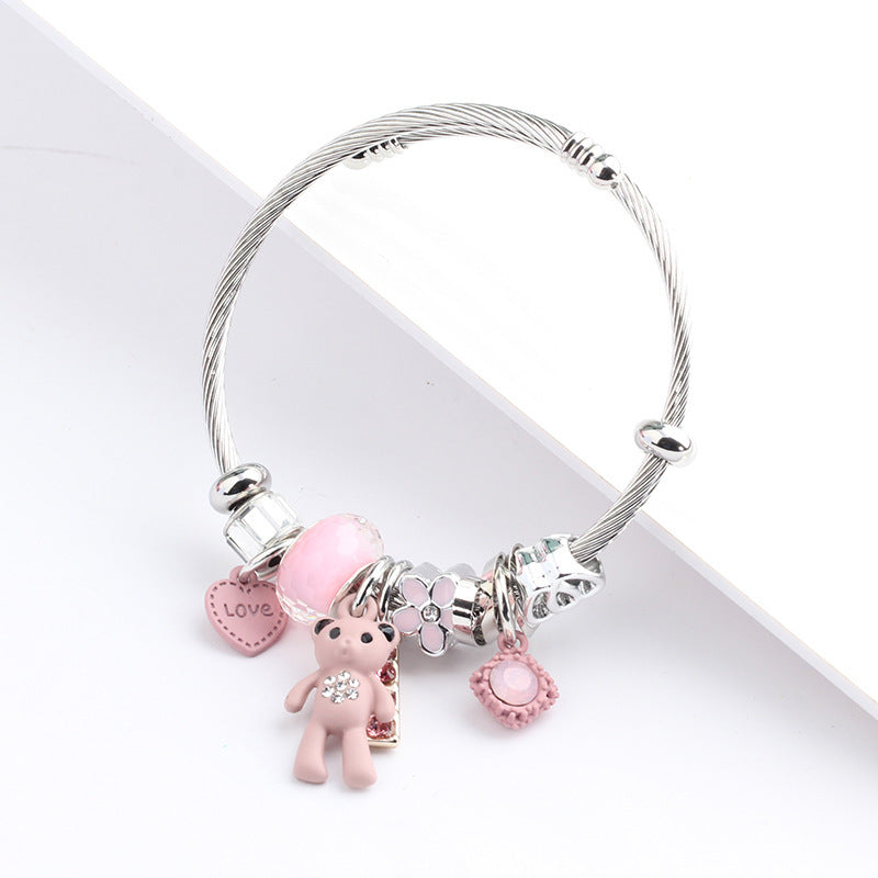 Cartoon bear bracelet 2888526636177