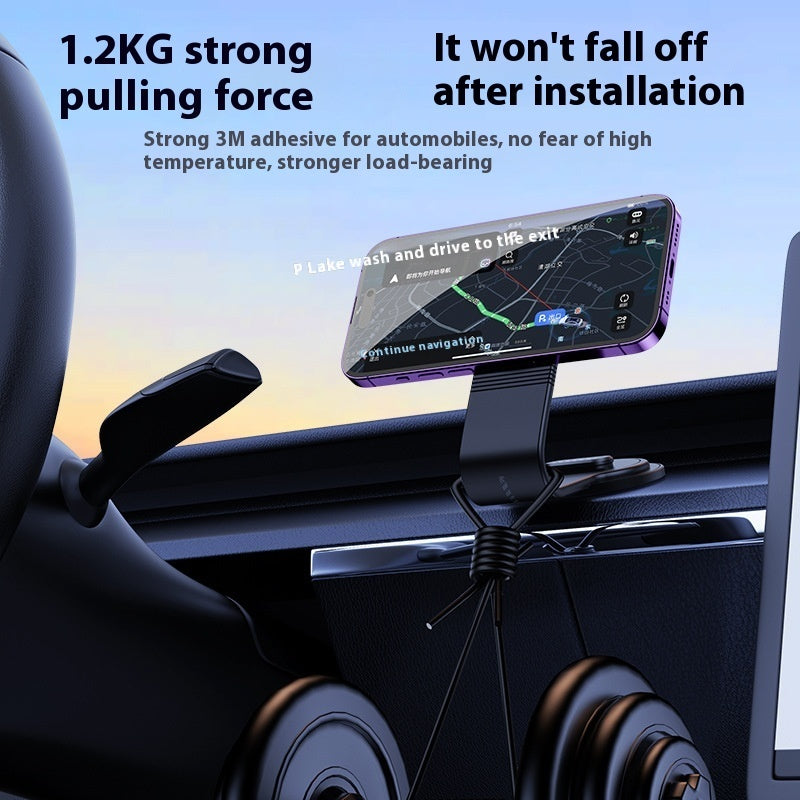Large Screen Dashboard Bending Magnetic Suction Wireless Charger On-board Bracket - 图片 4