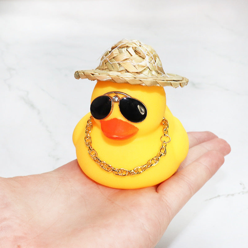 Straw Hat Yellow Duck Car Decoration 28b5637c e89a 4b1e 8ba8 b37329ee3e3c