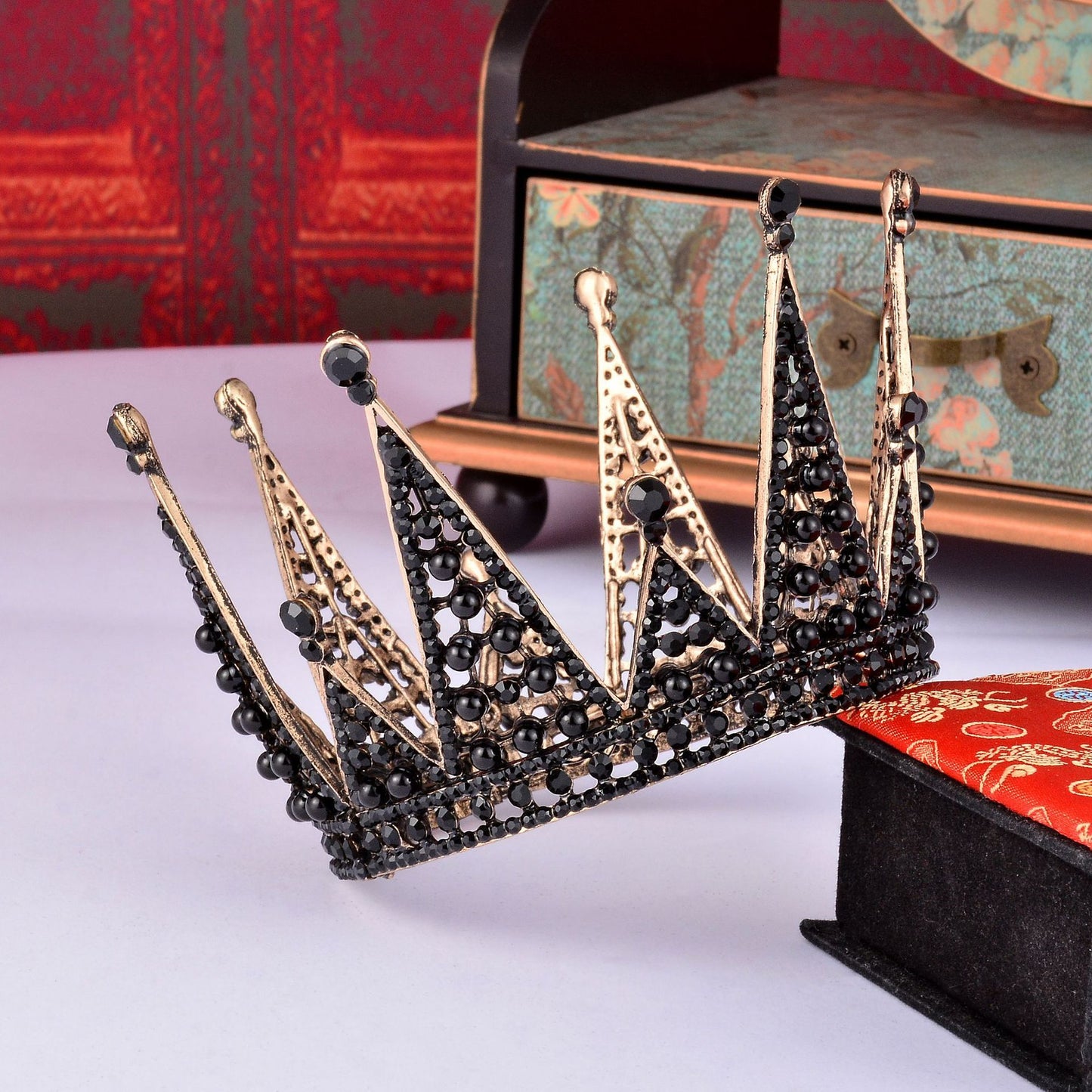 Korean new bride black crown 2929409053418