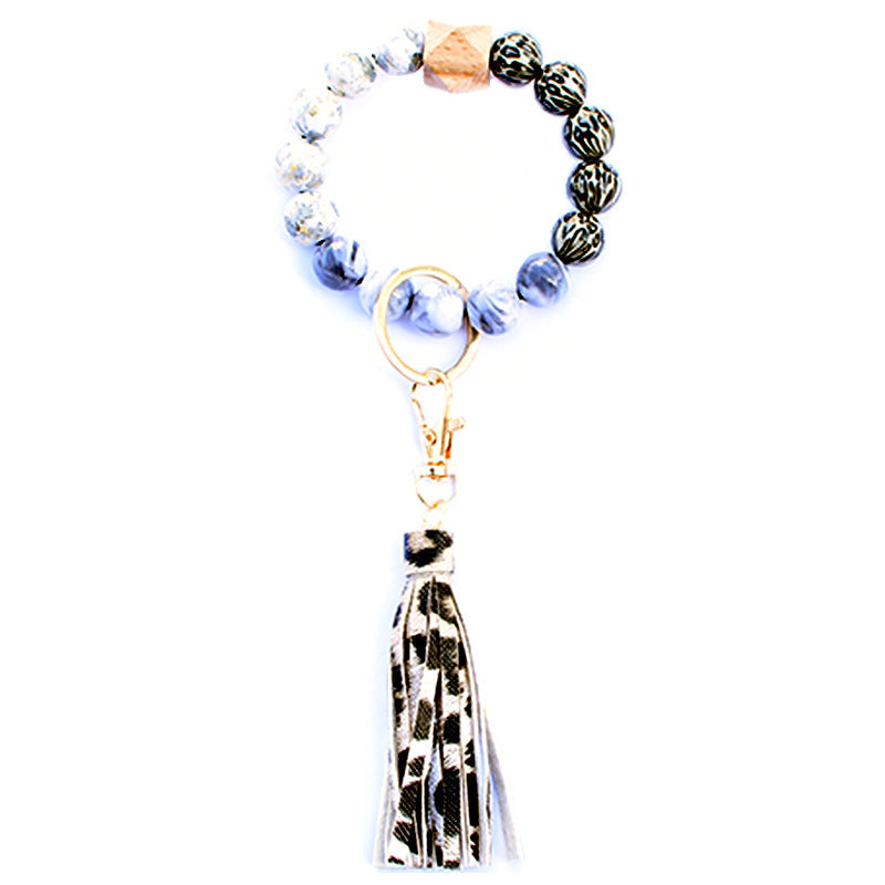 Creative Wooden Bead Bracelet Keychain 2944f314 923a 461c 8f2d 35c012dade71