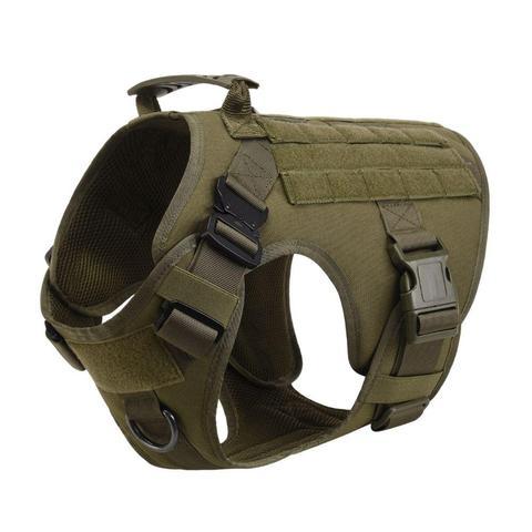 Military Tactical Dog Harness German Shepherd Adjustable Pet Dog Back 2992868625359