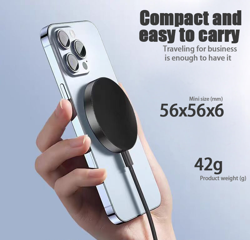 Qi2 Wireless Charger 15W Magnetic Wireless Fast Charging Is Suitable For 12-16PG Mobile Phone Models. Support Temu Us 29fdfb1