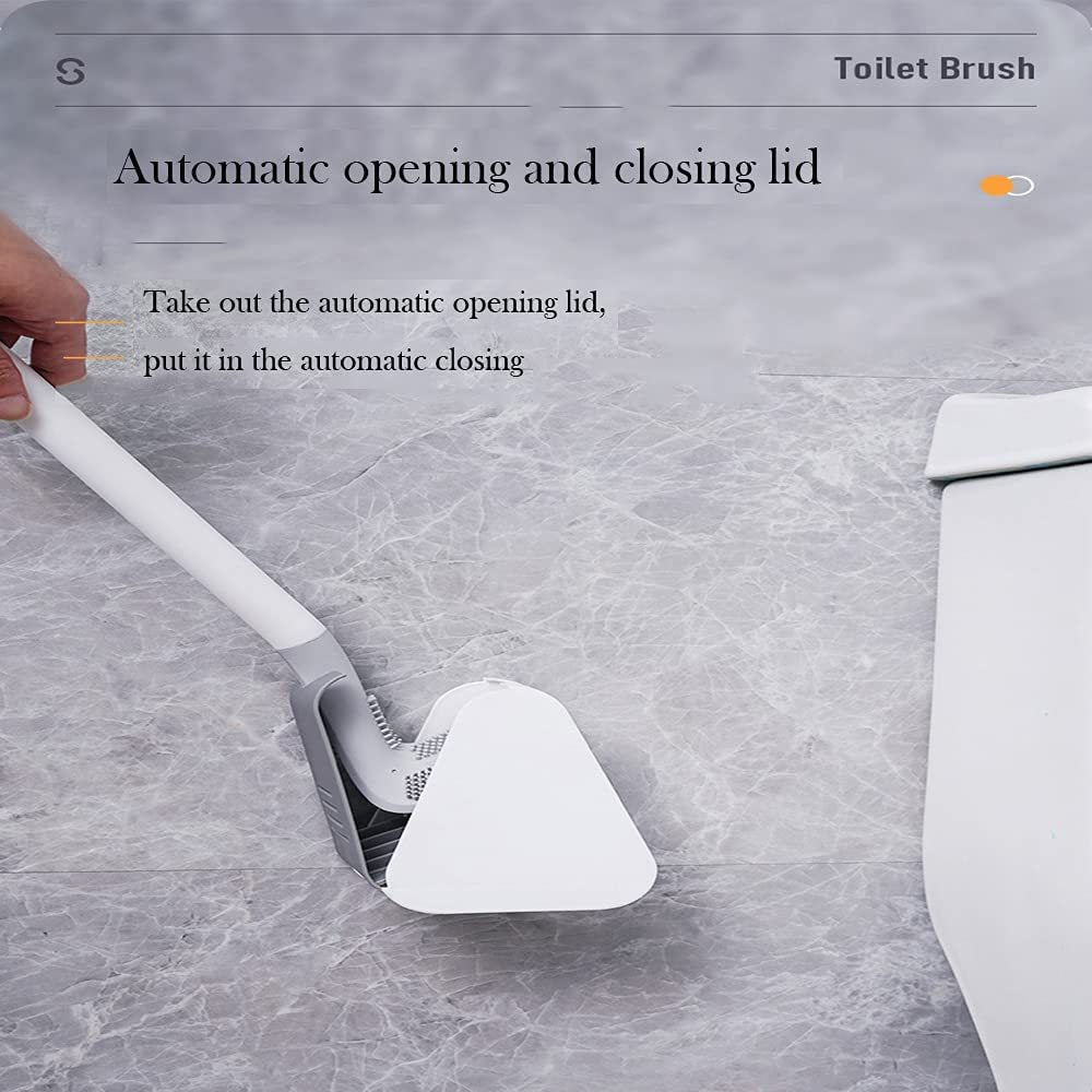 Golf Toilet Brush Wall-Mounted Cleaning Tools Silicone Flexible Bristles Brush Bathroom WC Accessories Cleaning Brush Tools 2