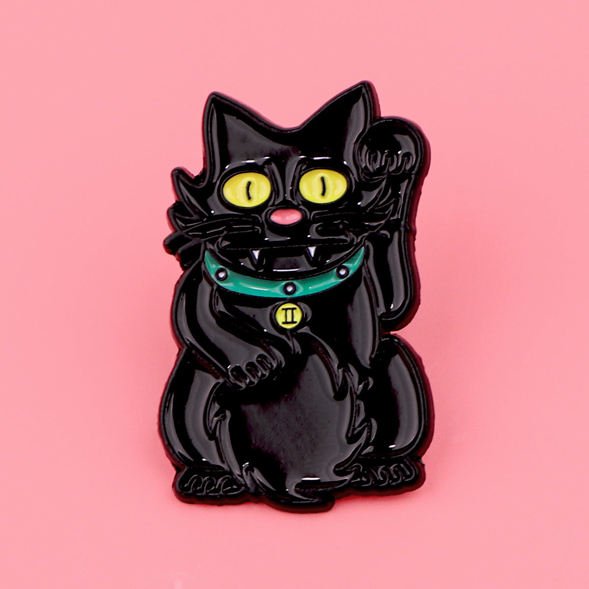 Creative Cartoon Cute Black Cat Alloy Brooch