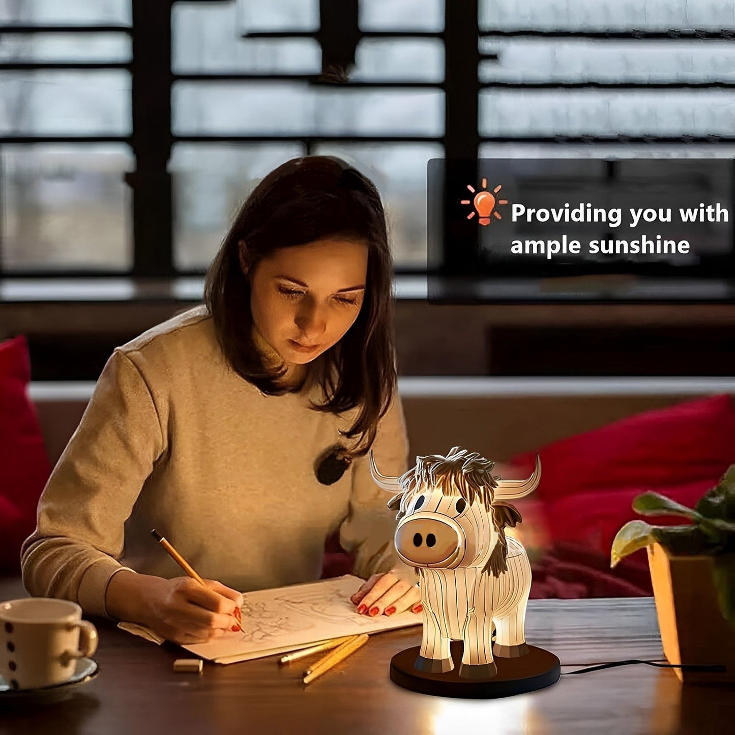 Home Cow Table Lamp Fun Cow Small Night Lamp 2aa57dab eea9 4461 b803 81fef201fb2f
