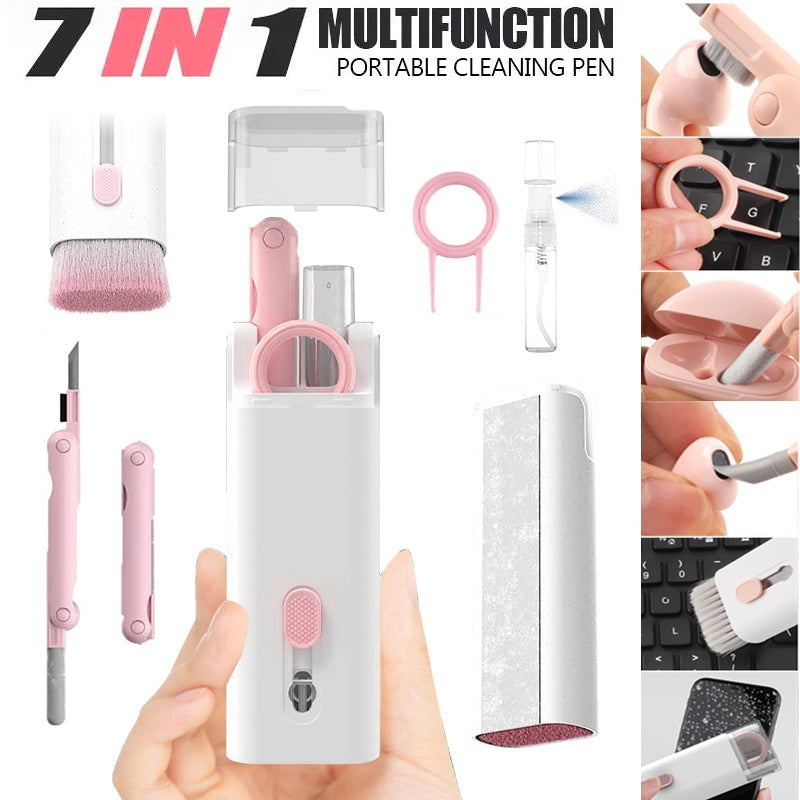Multifunctional Bluetooth-compatible Headset Cleaning Pen Set Keyboard Cleaner Cleaning Tools Cleaner Keycap Puller Kit 2abbc