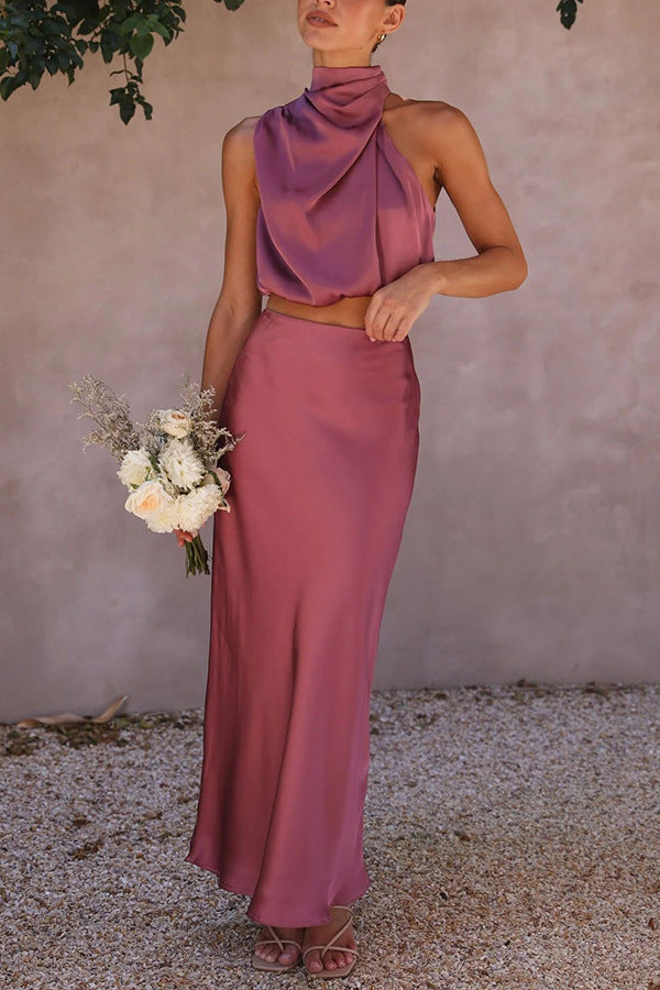 Women's Satin Multi-color Slim Fit Casual Two-piece Suit 2b5bede0 c9b5 45e3 9692 44dcd8d538e7