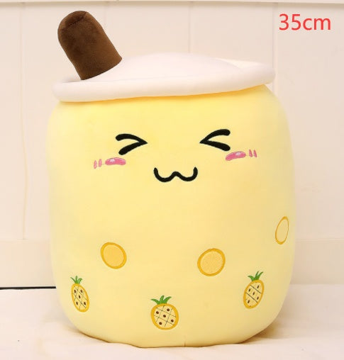 Cute Fruit Drink Plush Stuffed Soft Strawberry Milk Tea Plush Boba Tea Cup Toy Bubble Tea Pillow Cushion Kids Gift 2bcfe5a2 5