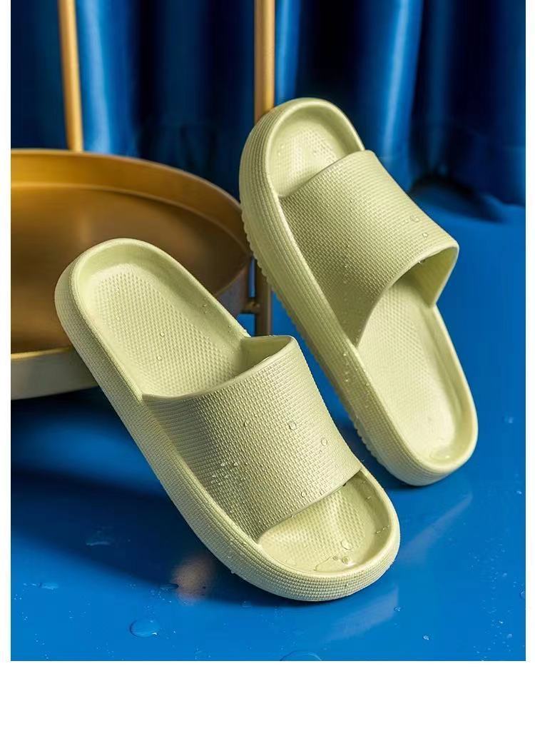 New Household Foot Feces Slippers Female Bathroom Bathing Couple Home Sandals And Slippers Male Summer Outer Wear Thick 2c051