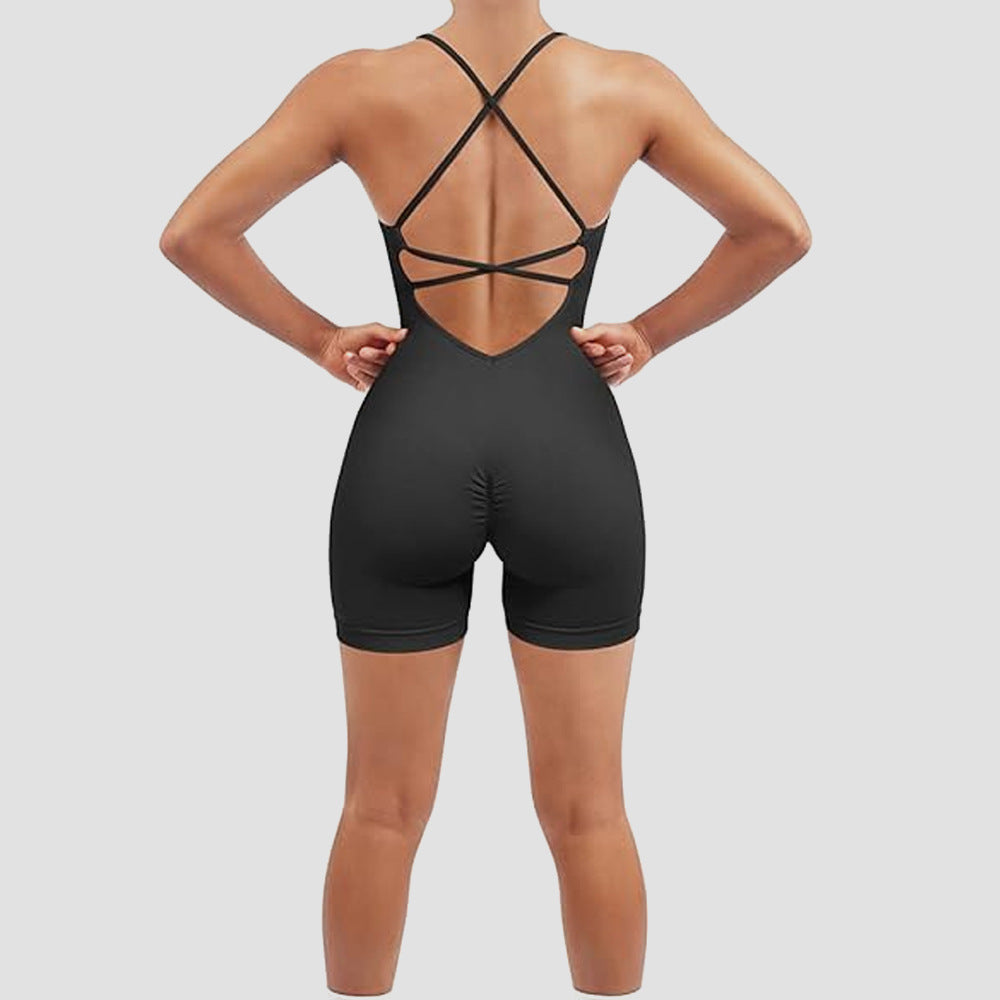 European And American Seamless Sexy Peach Hip One-piece Fitness Clothes Thread Quick-drying 2c571fe7 92f7 4ccc a6fd 0c0ebea74