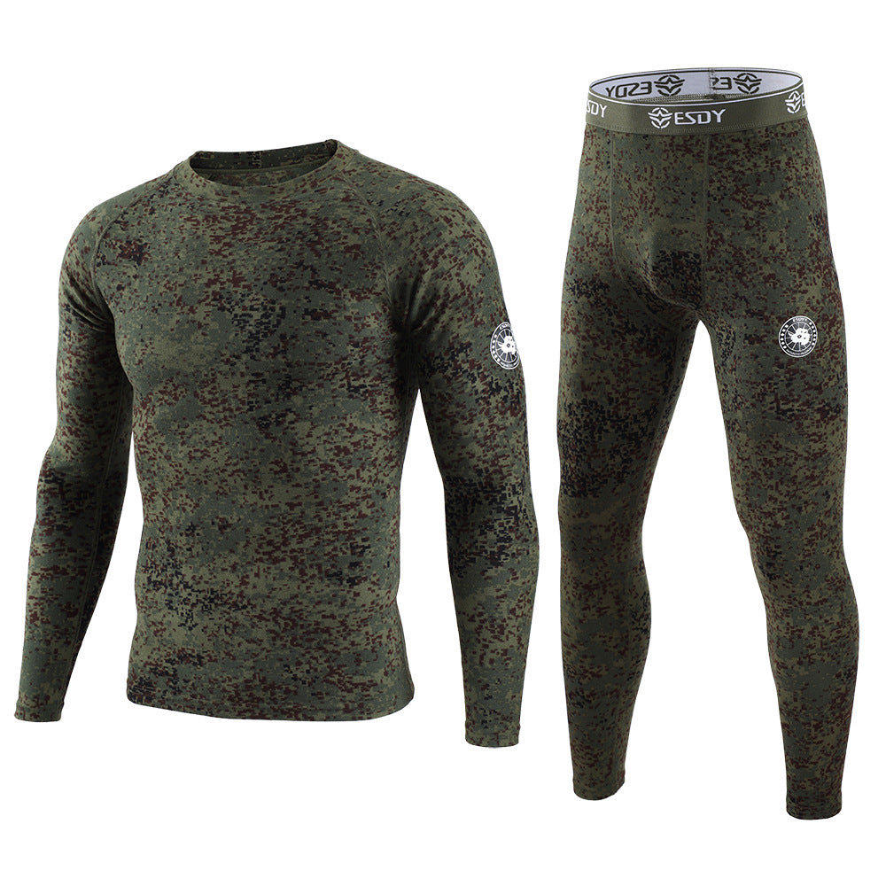 ESDY Men's Exercise Camouflage Dralon Thermal Underwear Suit 2ccc272f 0494 4ef7 b5d8 692702362b8c