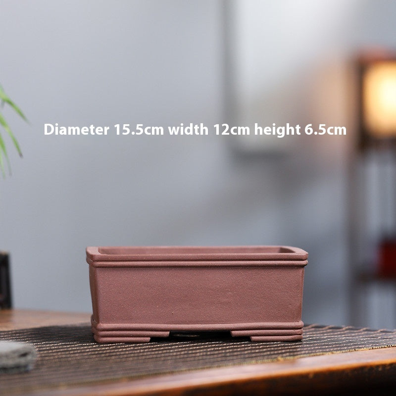 Yixing Purple Sand Small Flower Pot Stoneware Breathable 2d9018e5 4453 4129 83b1 a3f3b4cb91b1