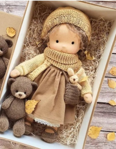 Handmade Plush Doll Golden Curly Girl Finished Product 2da2d7ca 054b 47ab 81f9 920fe3427624