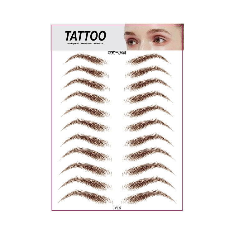 3D Waterproof Semi-permanent Eyebrow Stencil Stickers - HD Wireless Product #15