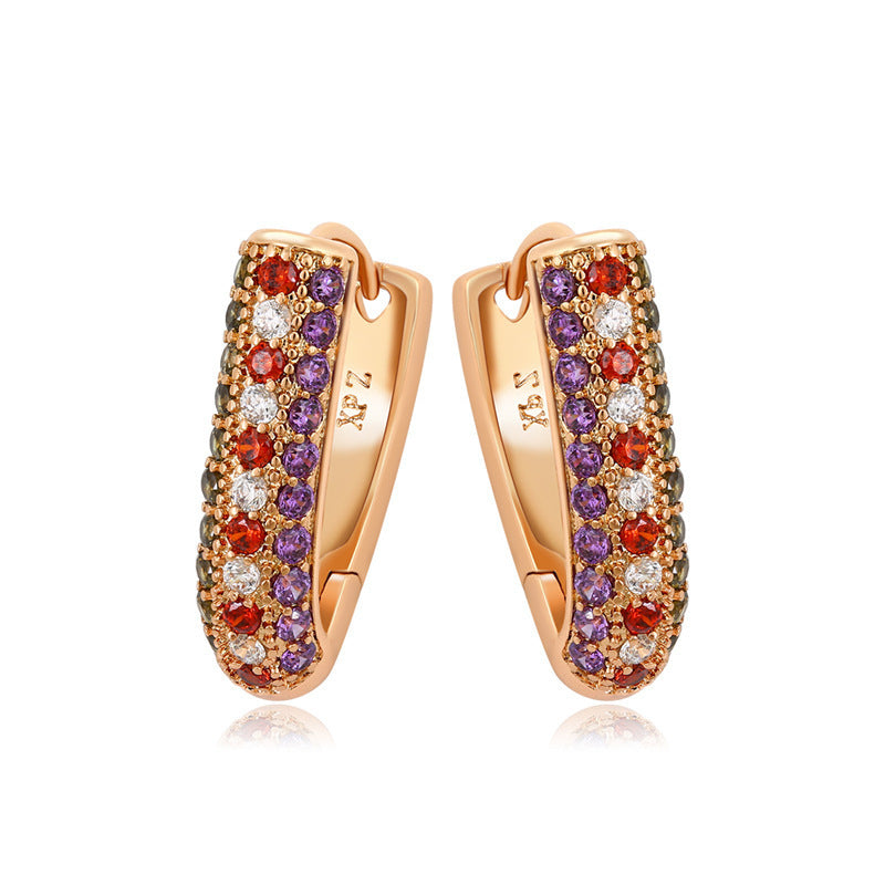 Women's Fashion Graceful Personality Zircon Earrings 2e1f375c 008d 486a 9d64 d99b4c3588f1