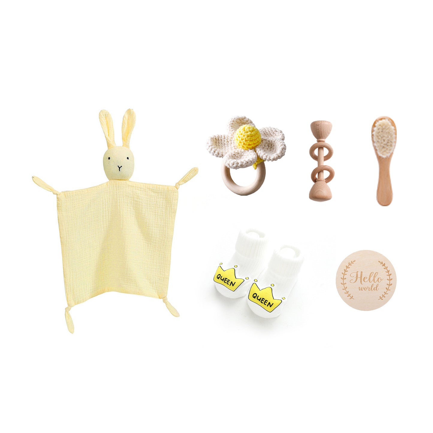 Infant Comfort Rattle Rabbit Bath Towel Gift Set 2e21ec51 ad85 4b6e a9c9 e1d9d3b44599