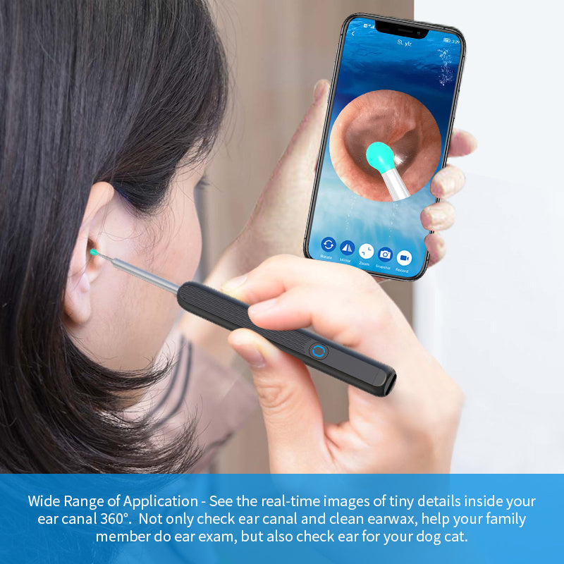 NE3 Ear Cleaner Otoscope Ear Wax Removal Tool With Camera LED Light Wireless Ear Endoscope Ear Cleaning Kit For I-phone 2e73a