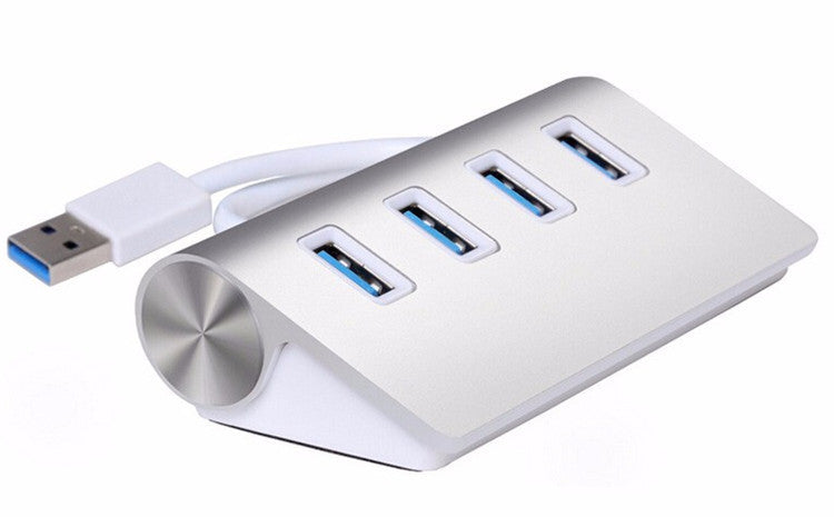 Household Portable Aluminum Alloy Four-port Hub