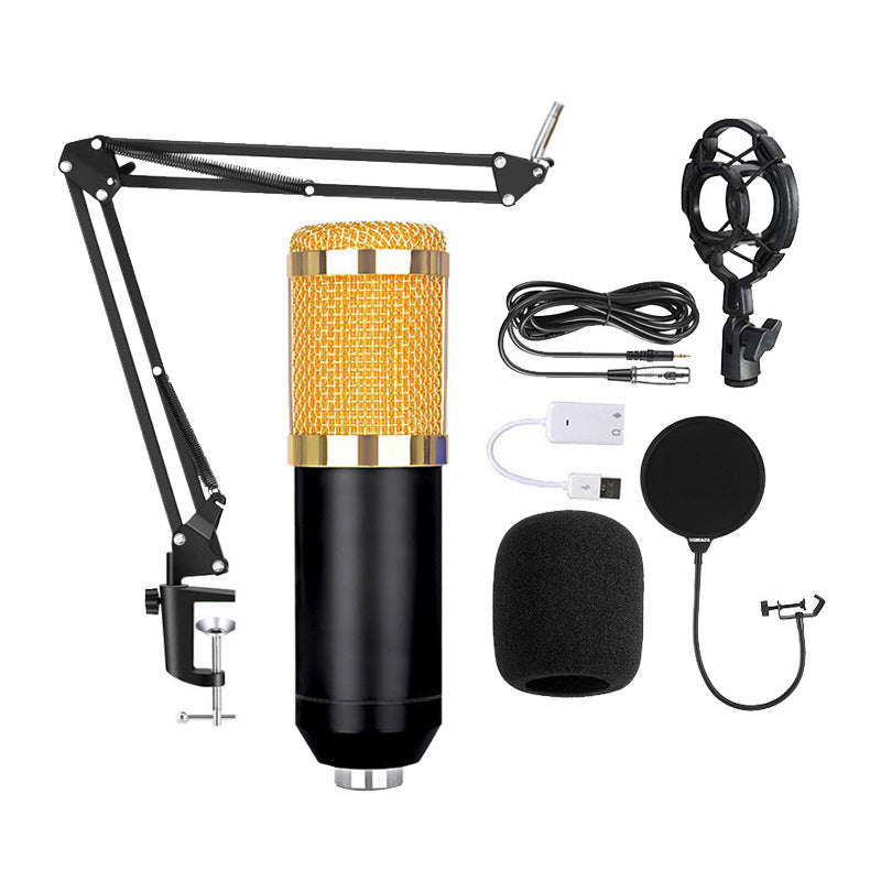 BM800 Capacitor Microphone Set USB Sound Card Computer Recording Sound Card Live Streaming Equipment Microphone Exclusive For Cross-border - 图片 2