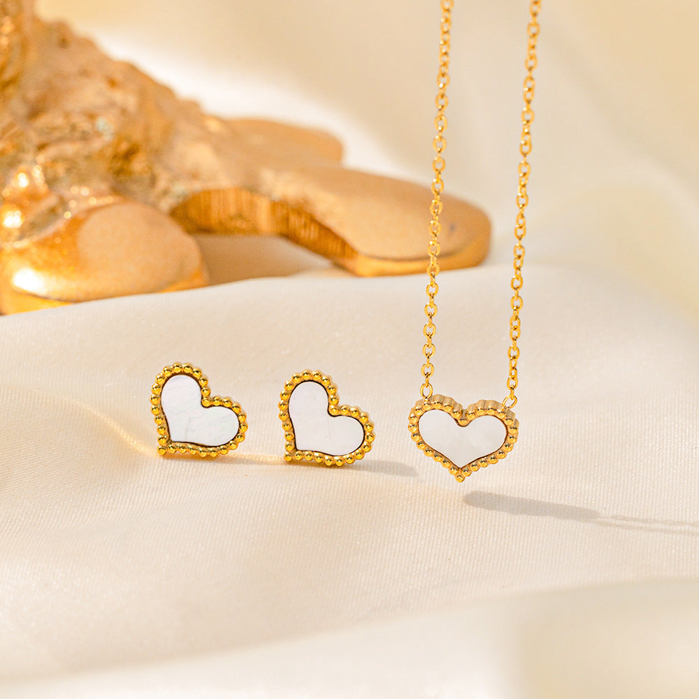 Stainless Steel Necklace Earrings Women's Jewelry Suit 2ee95394 fa4e 4652 93e9 4f117e70f0a0