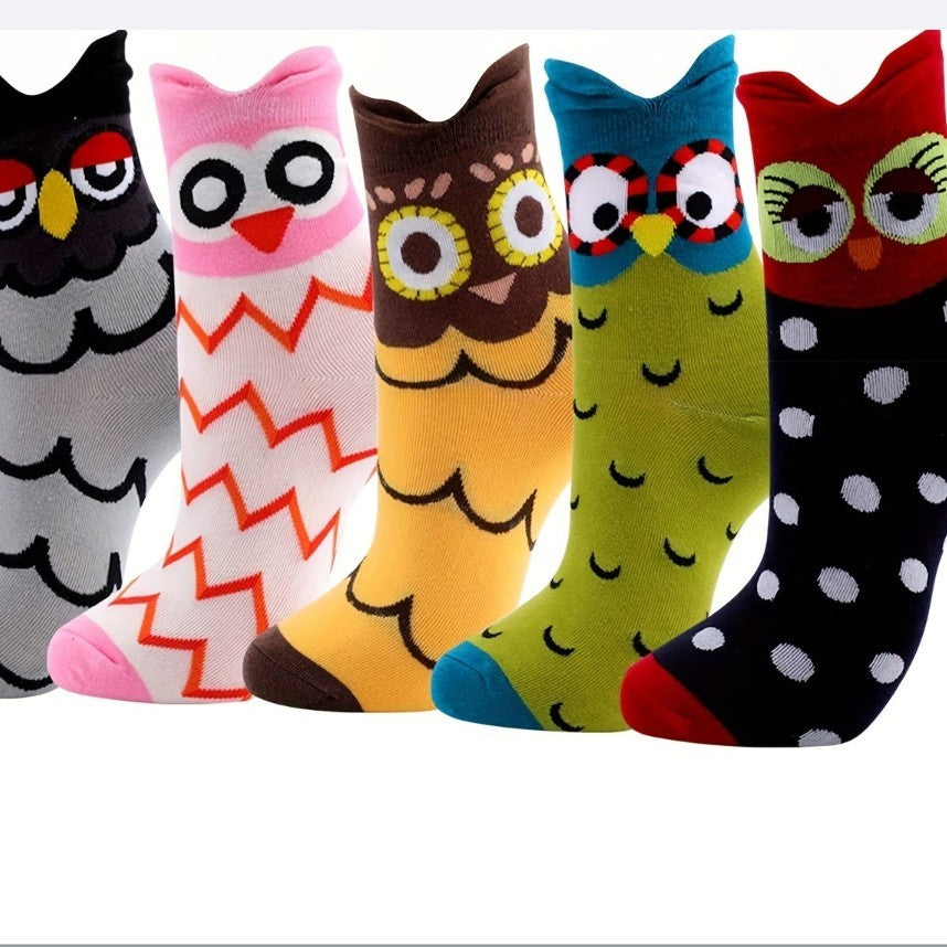Owl cartoon female socks 2f41ee6c 10d4 4e8f 9d40 ea64ebd3bad6