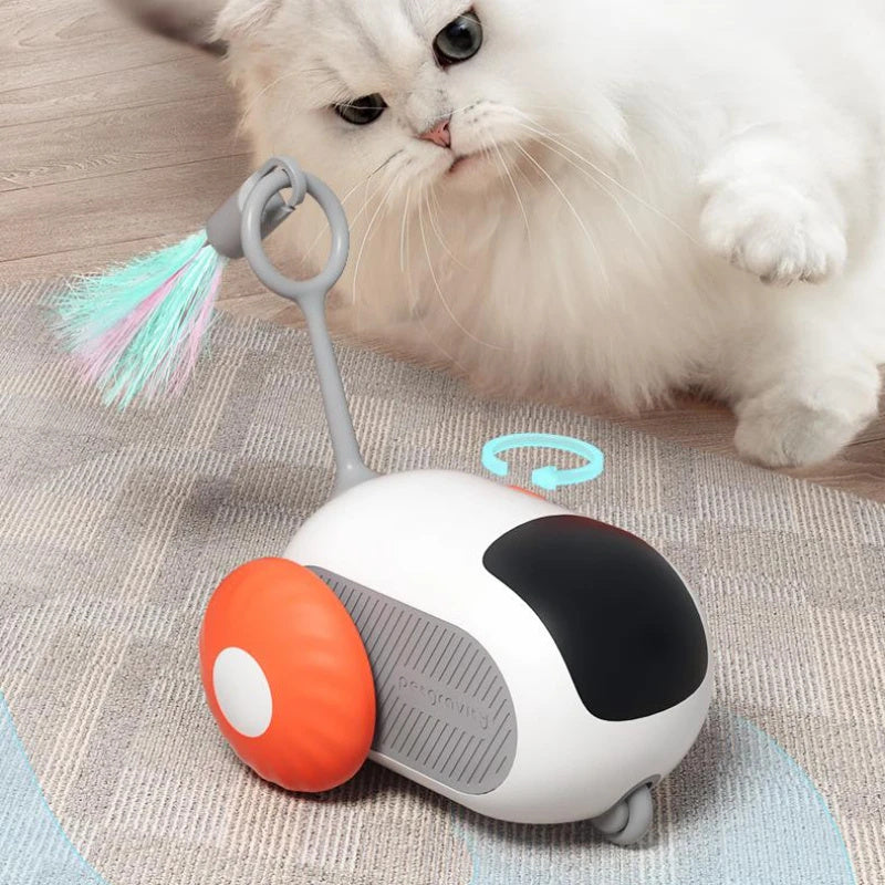 Remote Control Interactive Cat Car Toy USB Charging Chasing Automatic Self-moving Remote Smart Control Car Interactive Cat To