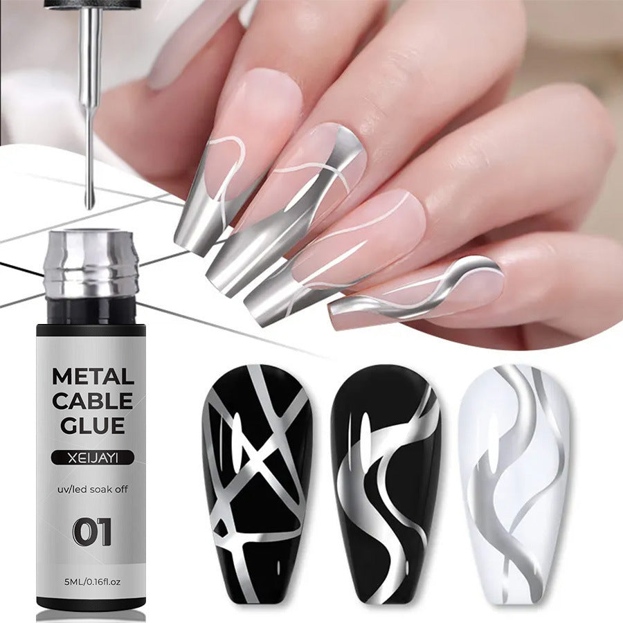 5ml Nail Metal Cable Adhesive Hoy Edge Painted - HD Wireless Product #2
