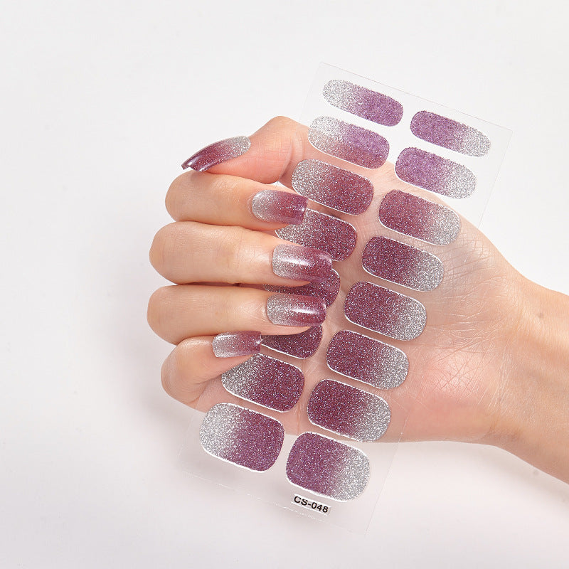 16 Small Stickers Gradient Glitter Nail Stickers - HD Wireless Product #21