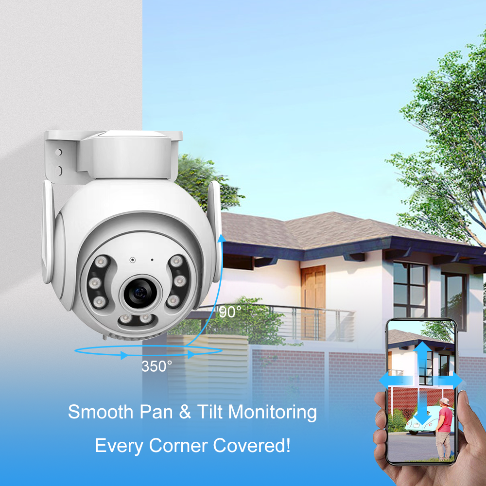 Real-time Motion Detection & Alert, Two-way Audio Communication – Ideal for Courtyards, Farms, Fishponds, Orchards 3