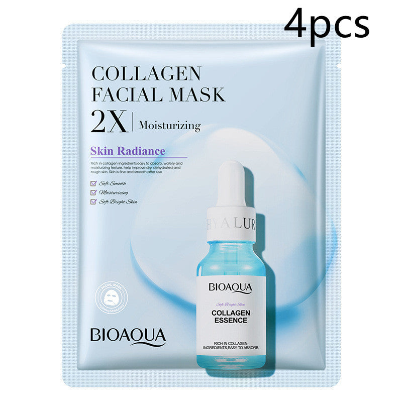 Collagen Face Mask Moisturizing Firming Face Sheet Mask Hyaluronic Acid Facial Masks Beauty Skin Care Gel Skin Care 302091b2