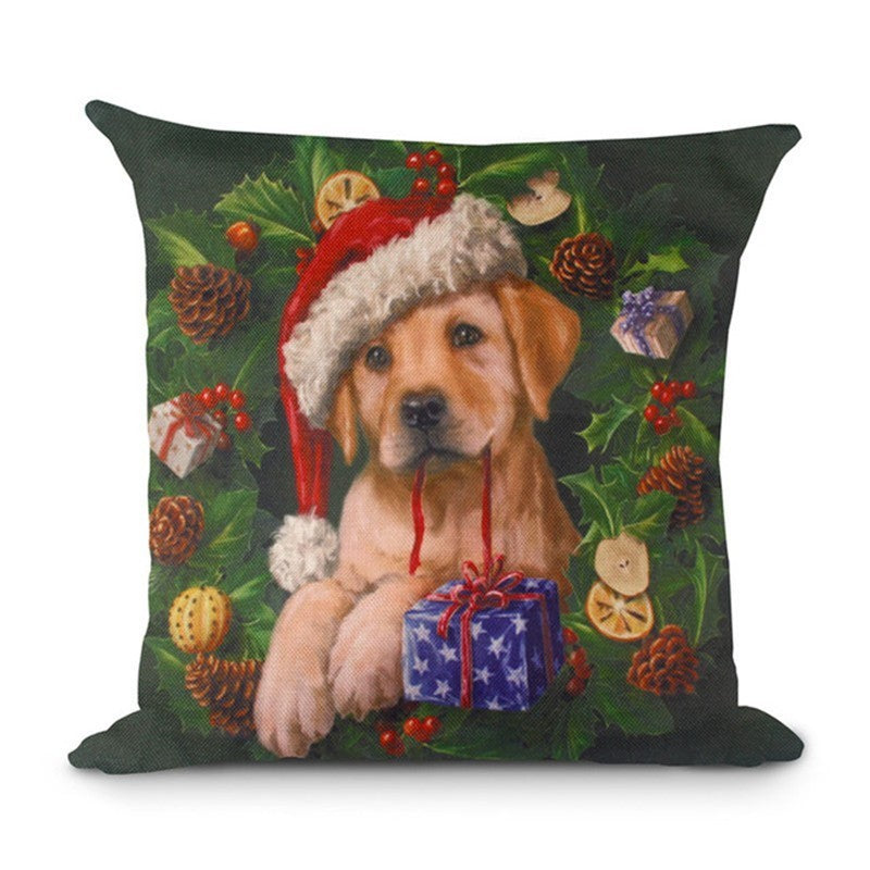 Christmas Hot-selling Home Sofa Office Creative Linen Pillowcase 3029849991565