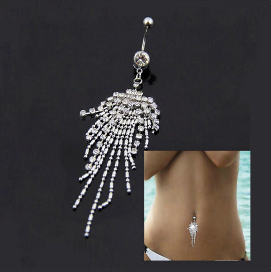 Diamond Navel Ring