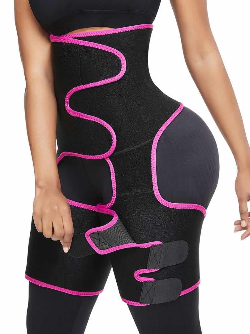 Sports Waist Belt Adjustable One-piece Girdle Leg Straps 309430100981