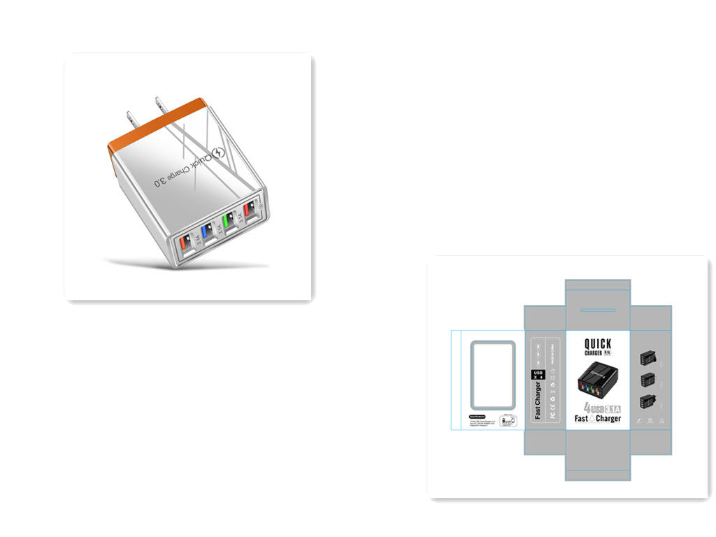 USB Charger Quick Charge 3.0 4 Phone Adapter For Tablet Portable Wall Mobile Charger Fast Charger - 图片 25