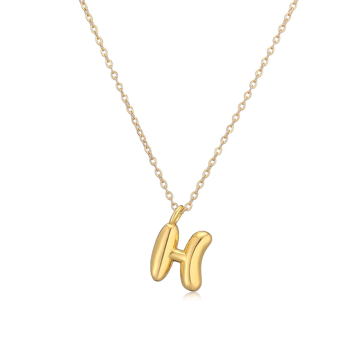 Copper Plated Gold 26 English Letters Pendant Necklace Niche Personality Clavicle Chain 3128bb83 6a39 476d bca2 c767c6132015
