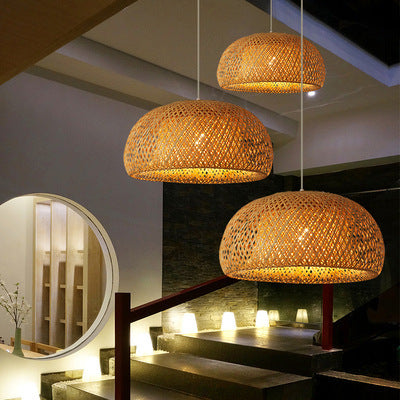 Bamboo Woven Simple Japanese Creative Pastoral Chandelier 31301950491511