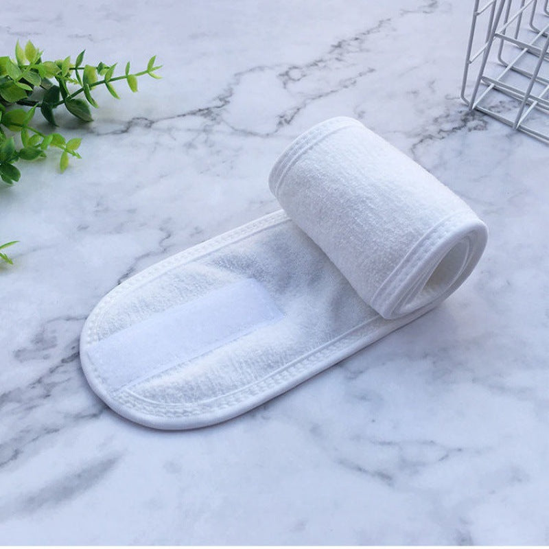 Hook & Loop Band Face Washing Female Yoga Headband Internet Celebrity Makeup Mask Headband Beauty Salon Hair Towel 31544b1c d